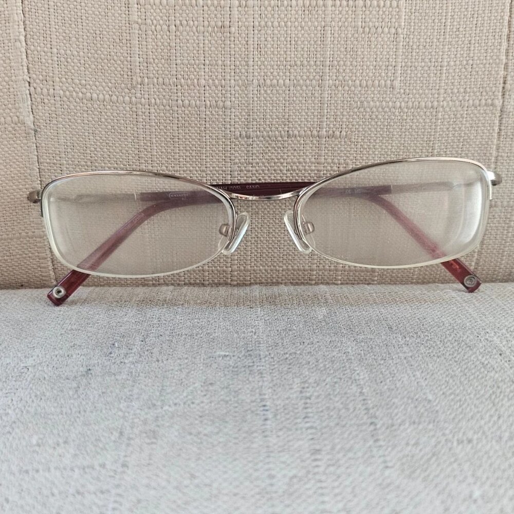 Coach Women Eyeglasses HANNAH 105 SAND Half Rim Glasses 50[]17 135 Eye Wear - Picture 2 of 12